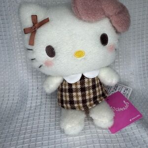 Sanrio Nakajima Hello Kitty Fluffy Mocha Check Series